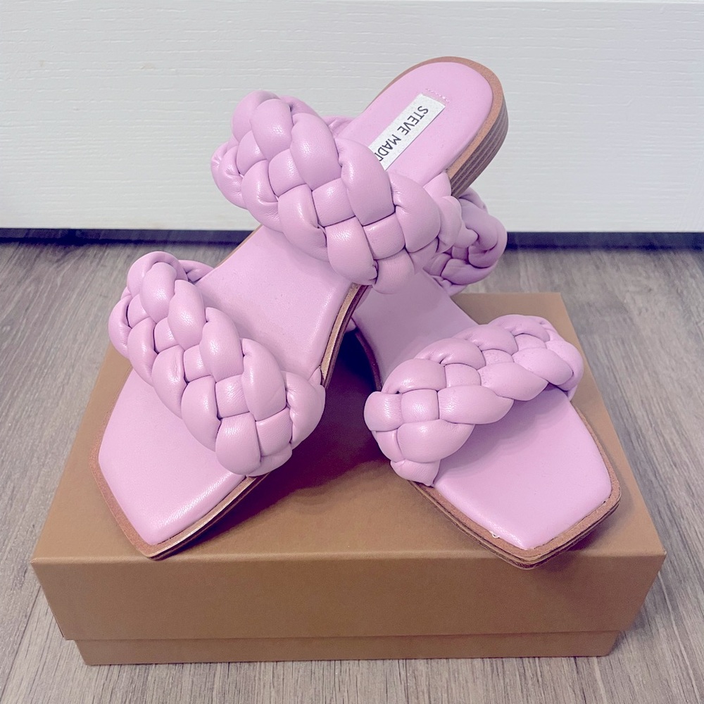 Steve Madden Braided Sandals in Lavender 🪻